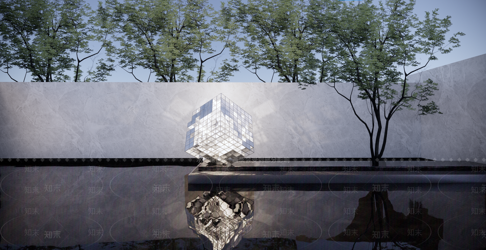 现代几何魔方雕塑小品SU模型下载【ID:1118982839】