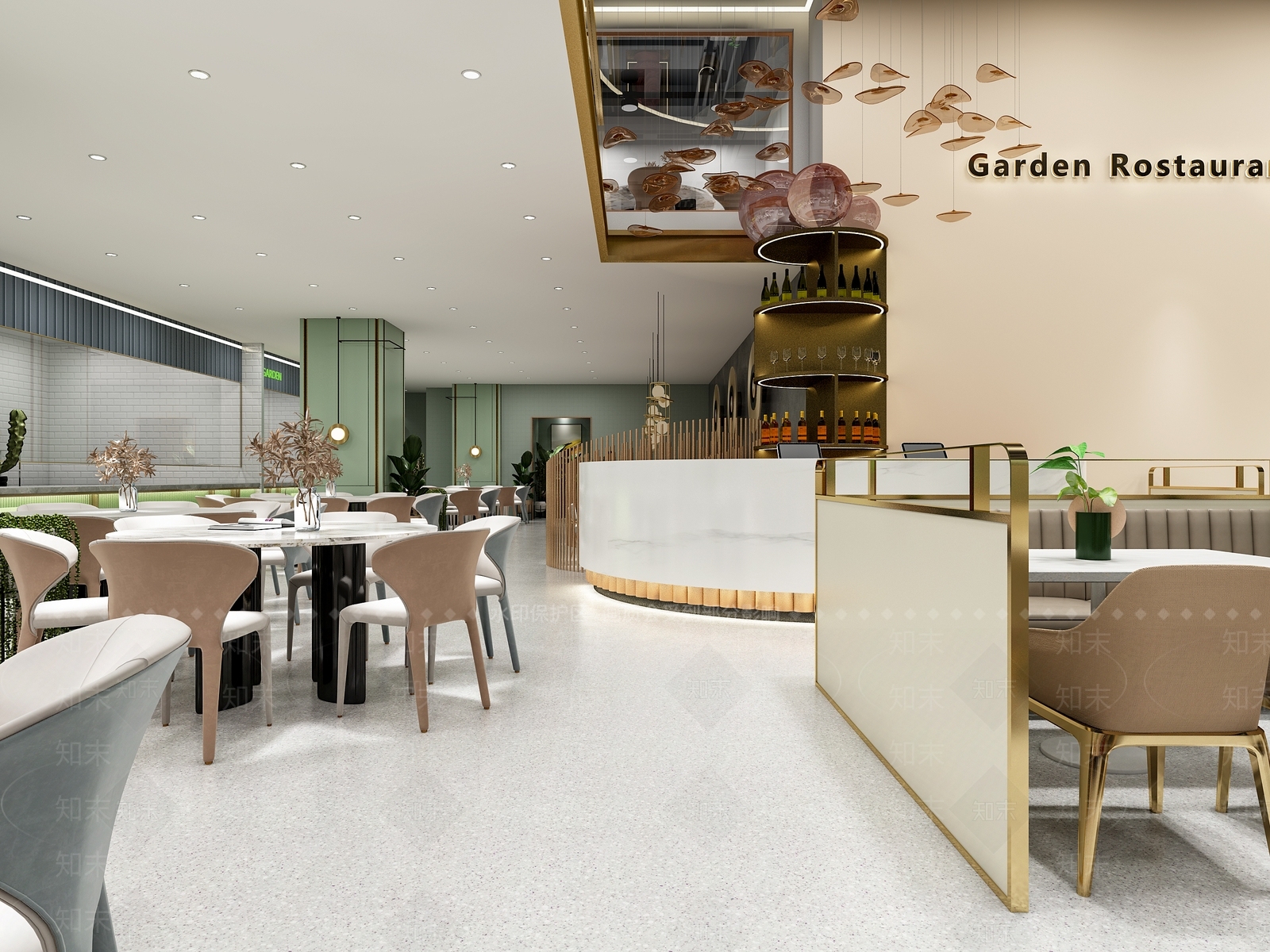现代茶餐厅3D模型下载【ID:1118776816】