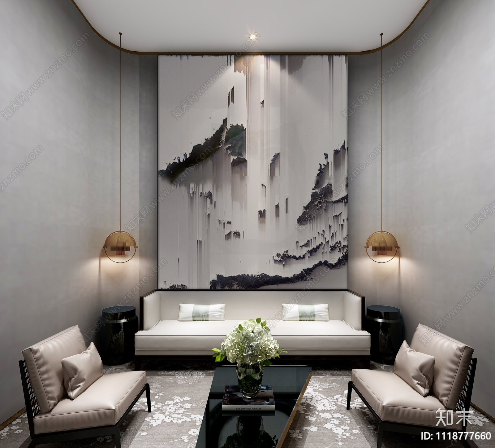 长兴售楼处全套施工图及效果图cad施工图下载【ID:1118777660】