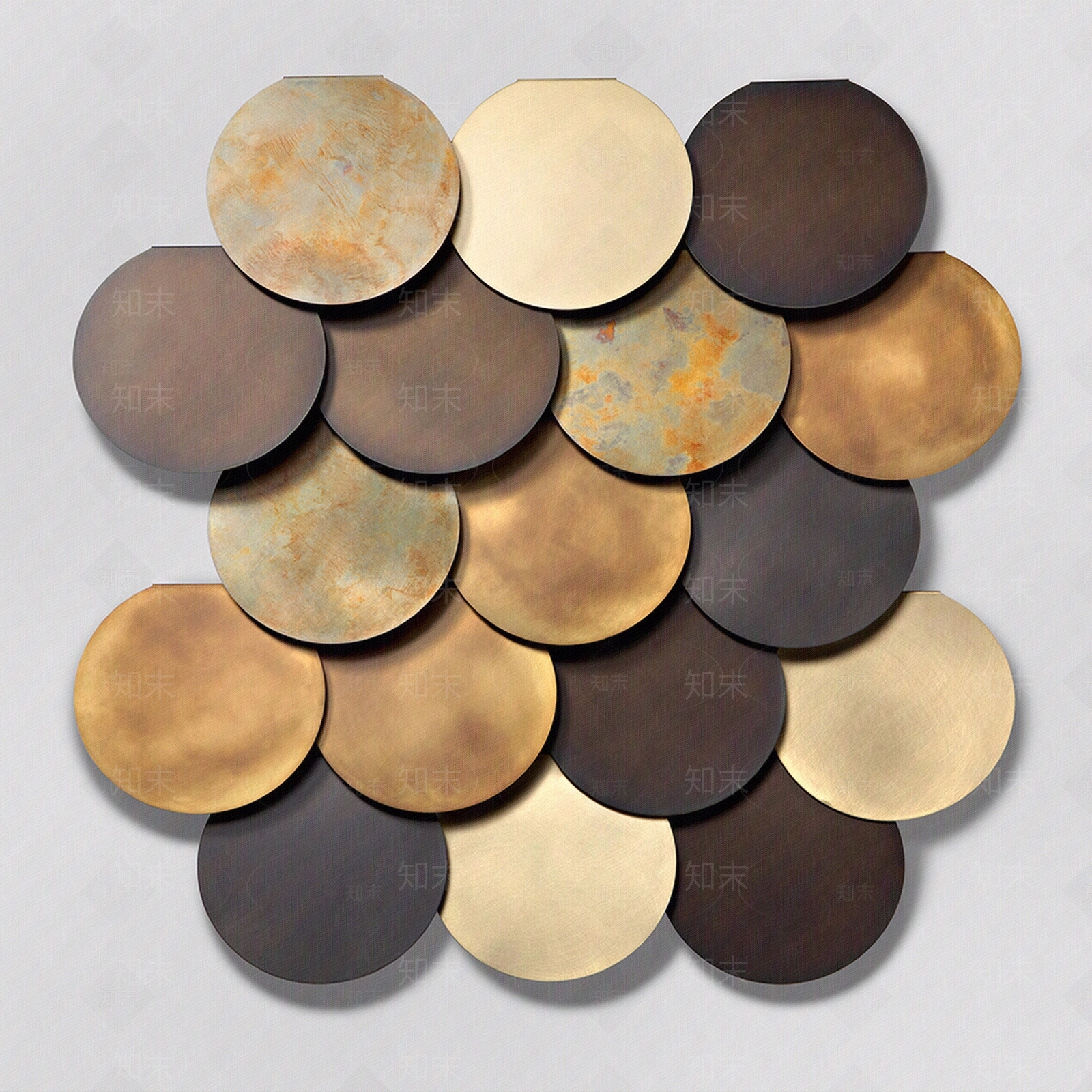 现代轻奢金属贴片装饰画贴图下载【ID:1118781423】