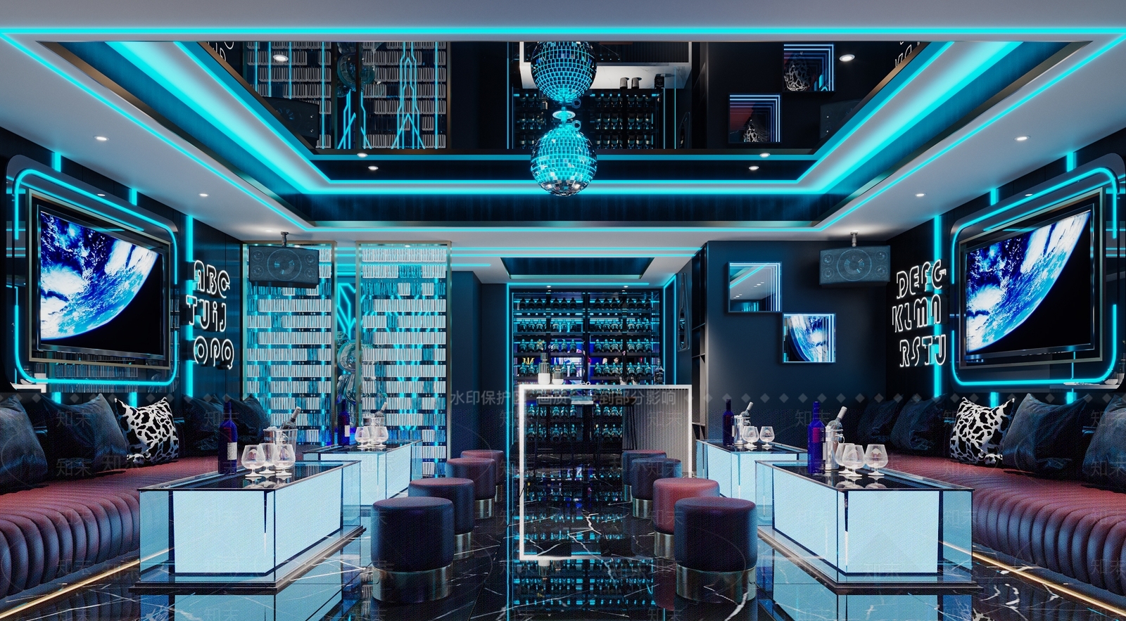 现代KTV包间3D模型下载【ID:1118783666】