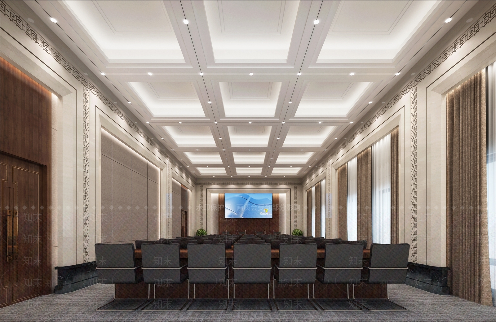 现代报告厅3D模型下载【ID:1118784575】