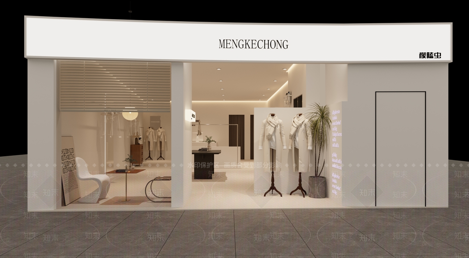 现代服装店3D模型下载【ID:1118785137】
