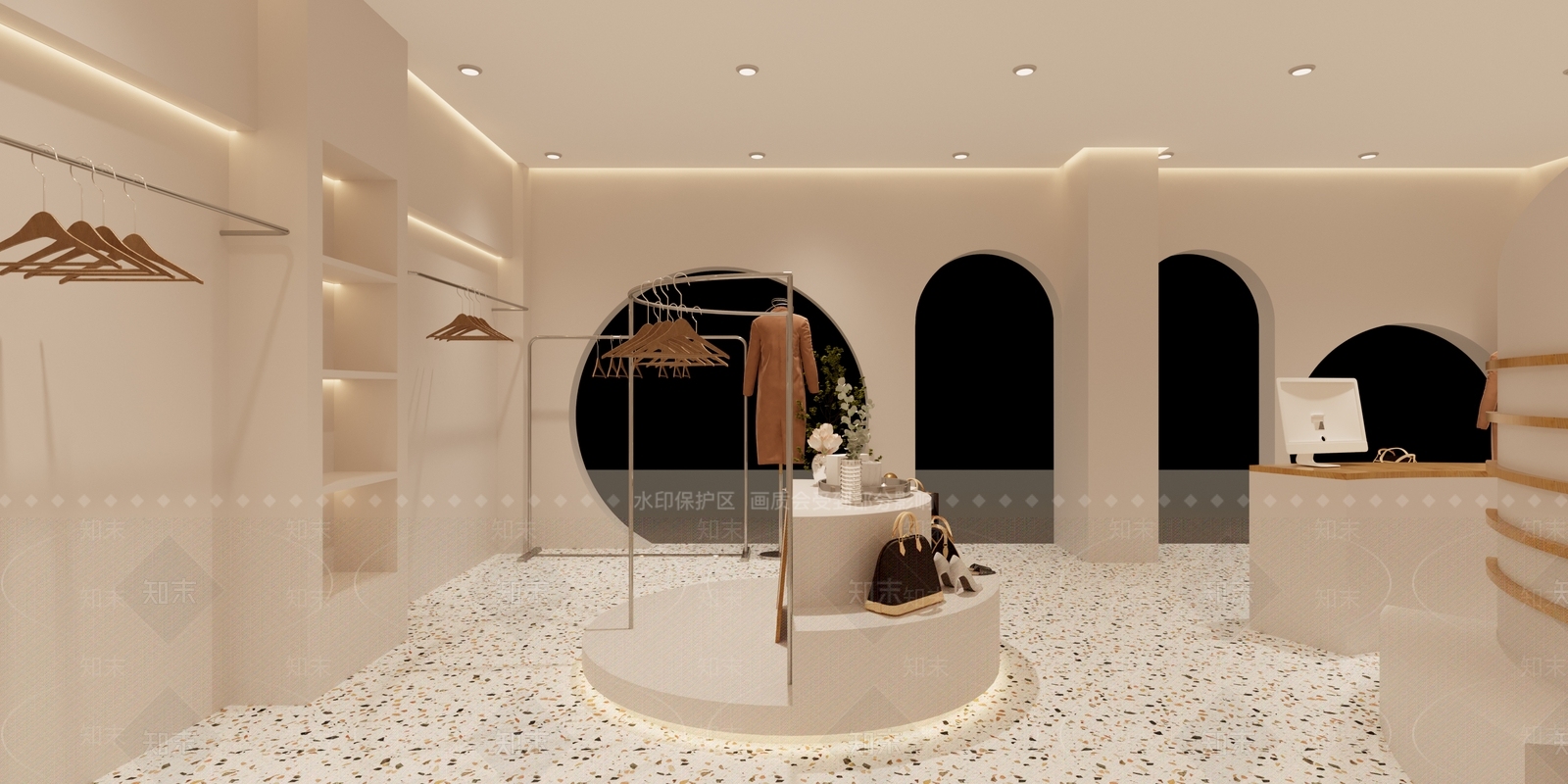 现代服装店3D模型下载【ID:1118785498】