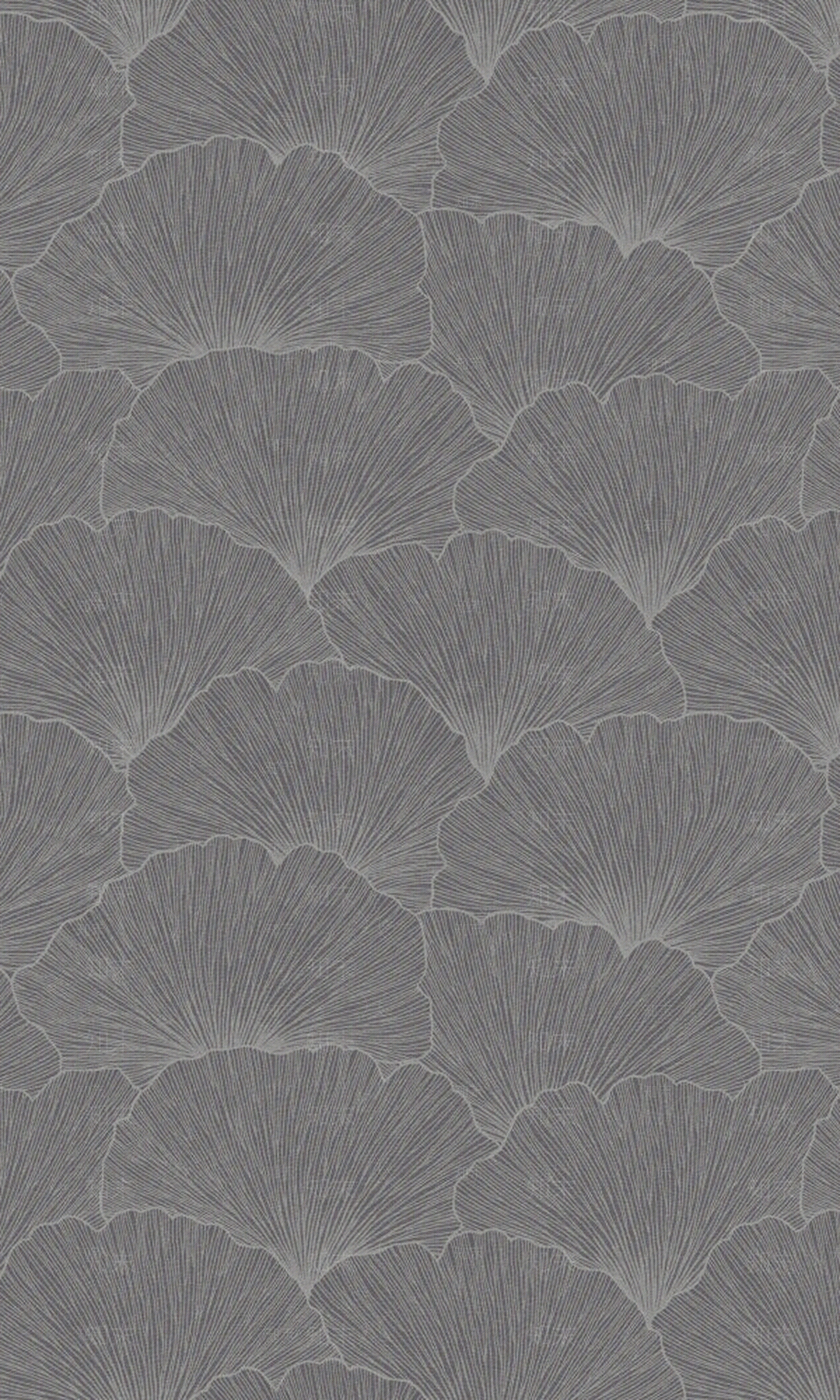 深灰色树叶印花壁纸贴图下载【ID:1118790315】