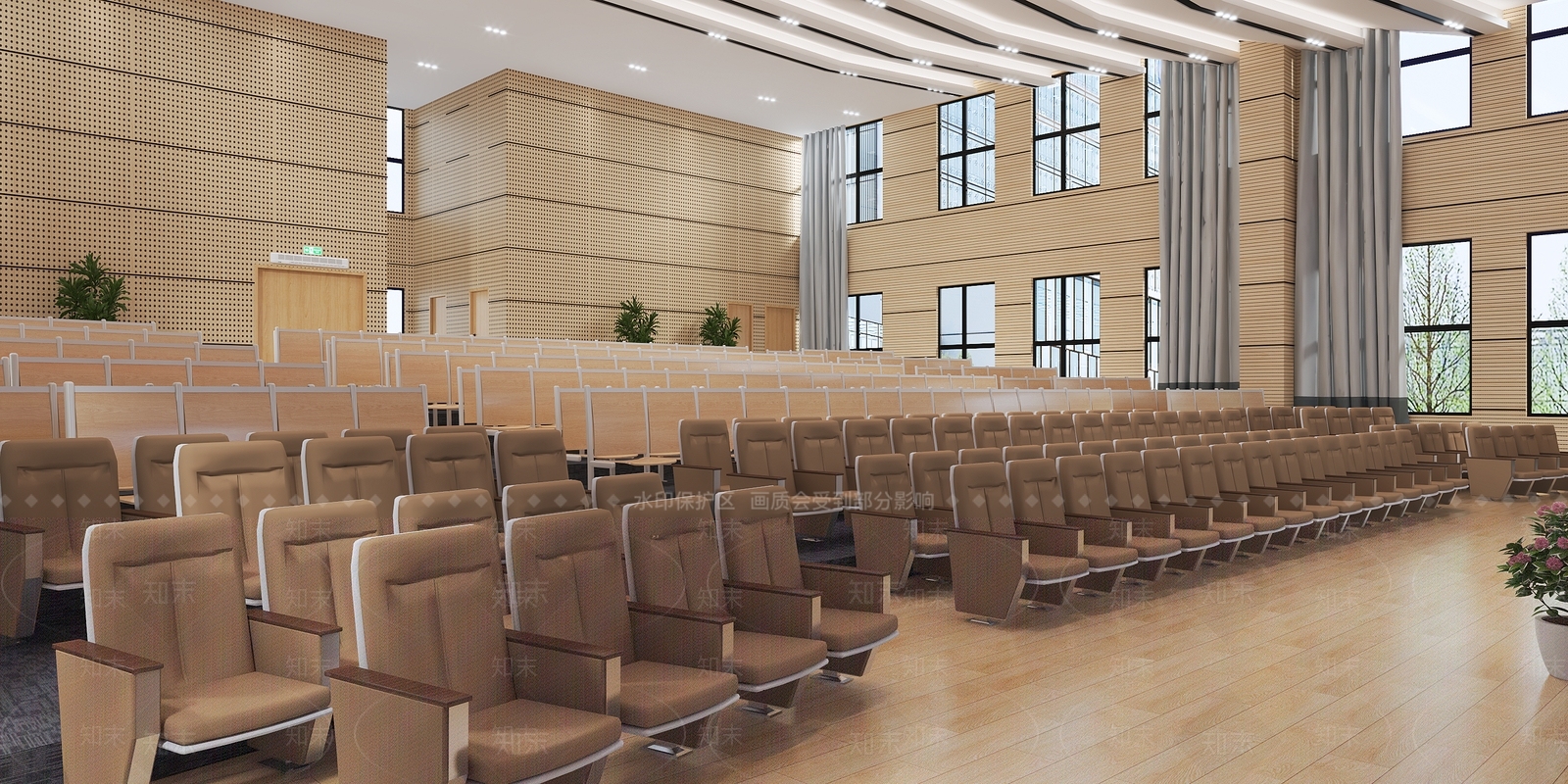 现代报告厅3D模型下载【ID:1118804925】