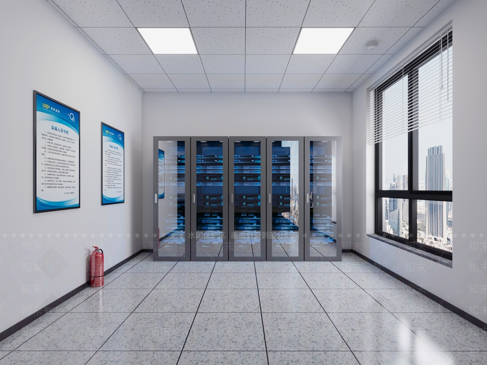 现代机房3D模型下载【ID:1118804638】