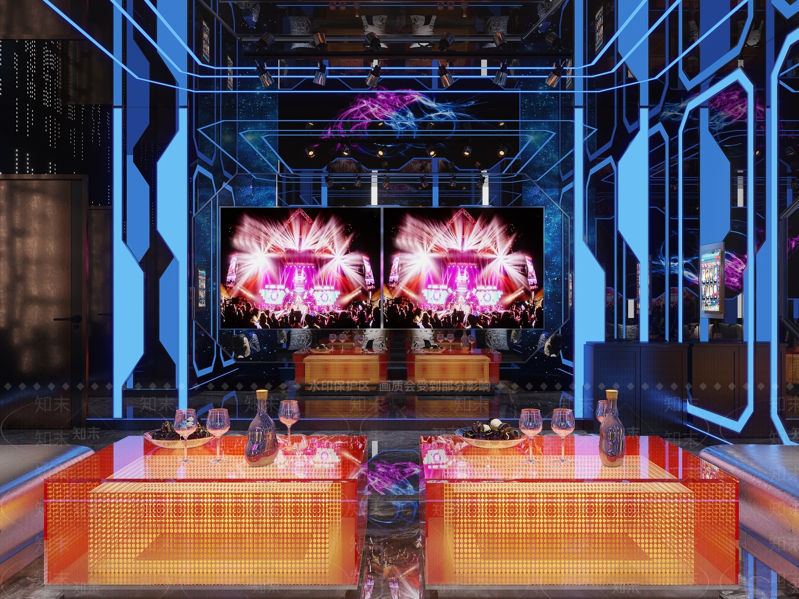 现代ktv包厢3D模型下载【ID:1119006016】