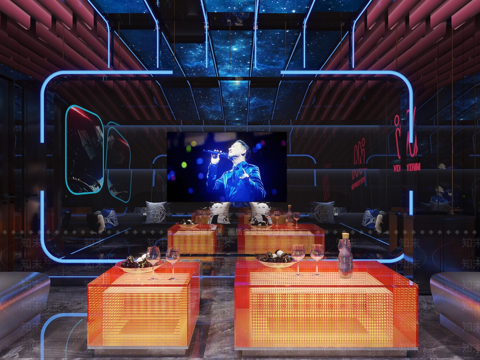 现代ktv包厢3D模型下载【ID:1118806380】