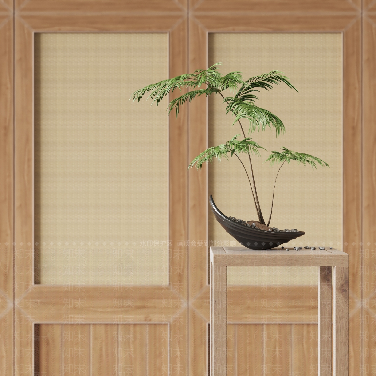 盆栽3D模型下载【ID:1118820466】
