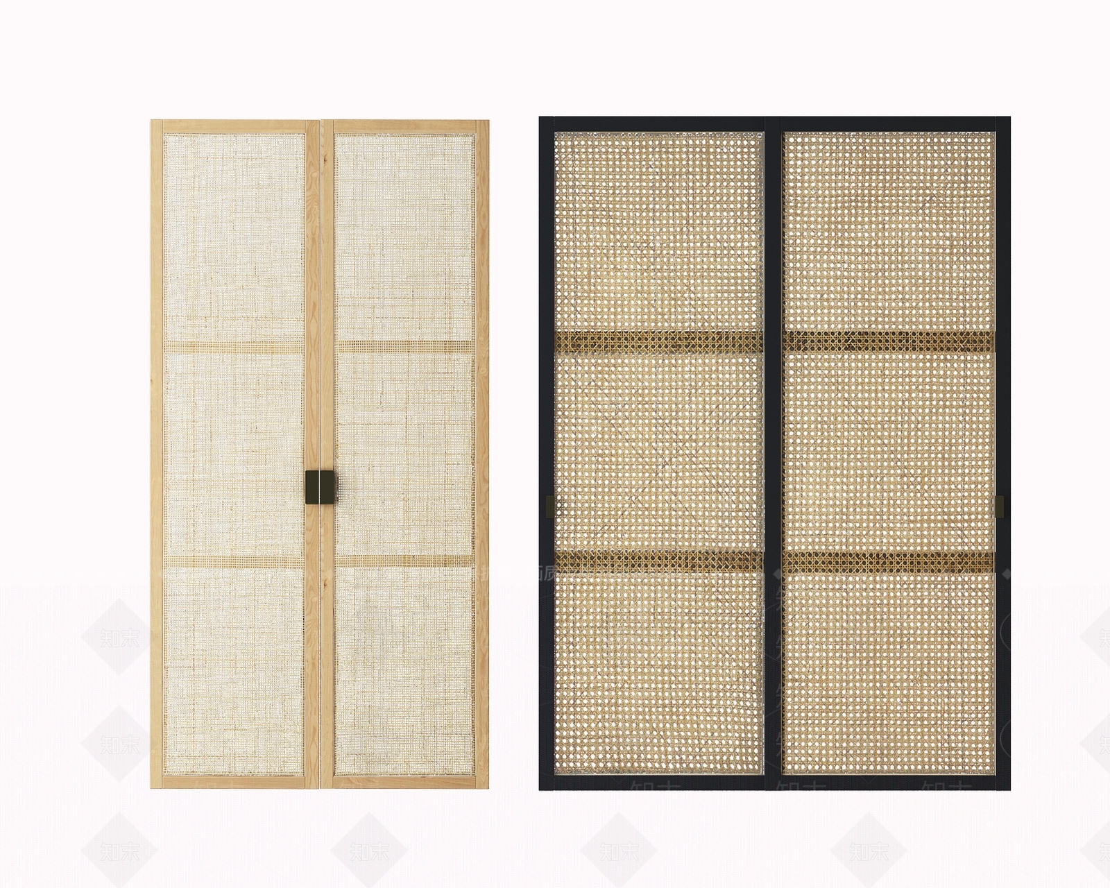 现代衣柜门板3D模型下载【ID:1118822501】