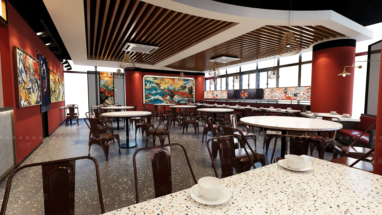现代火锅店SU模型下载【ID:1118824613】