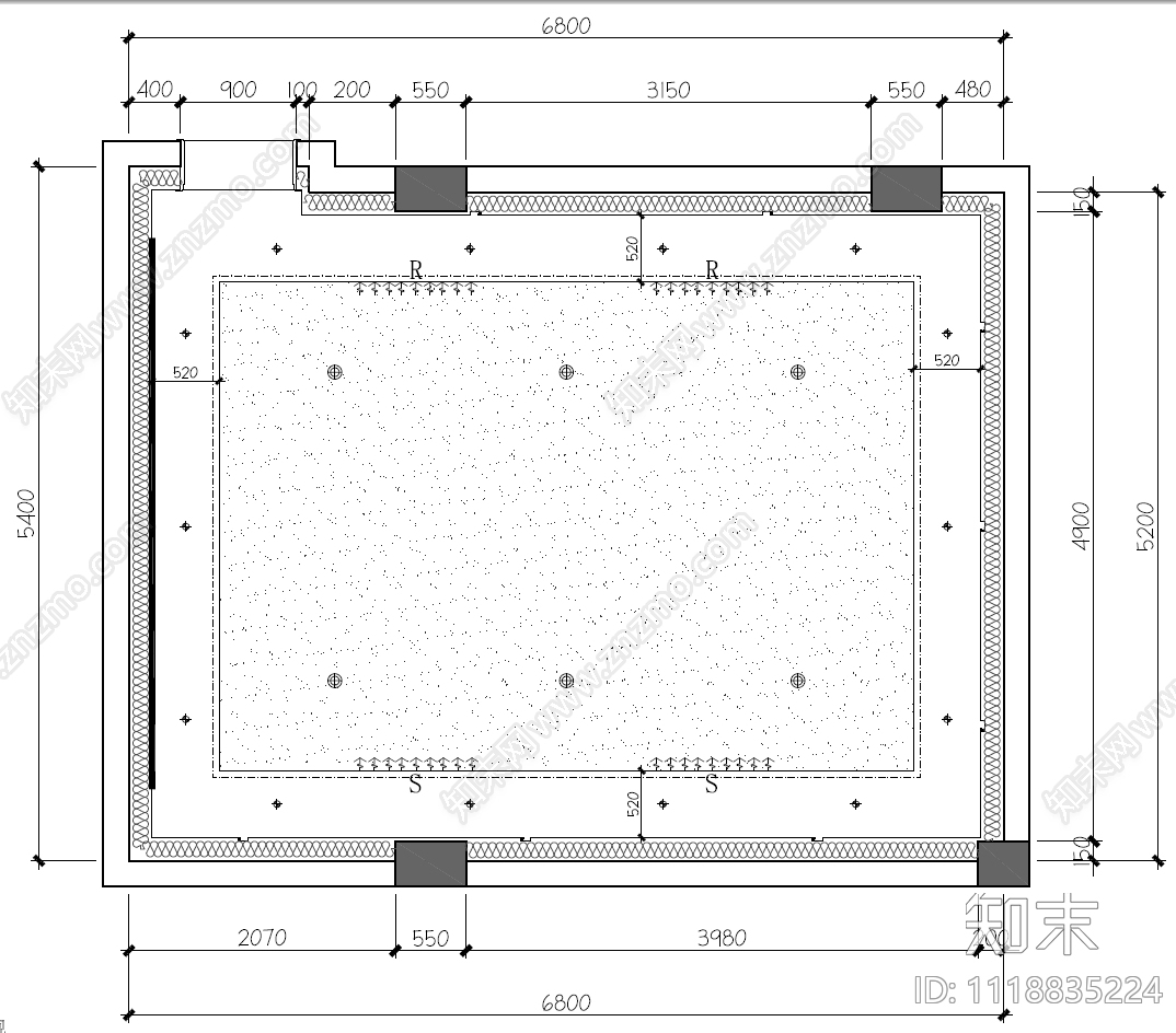 别墅影院室内设计施工图cad施工图下载【ID:1118835224】