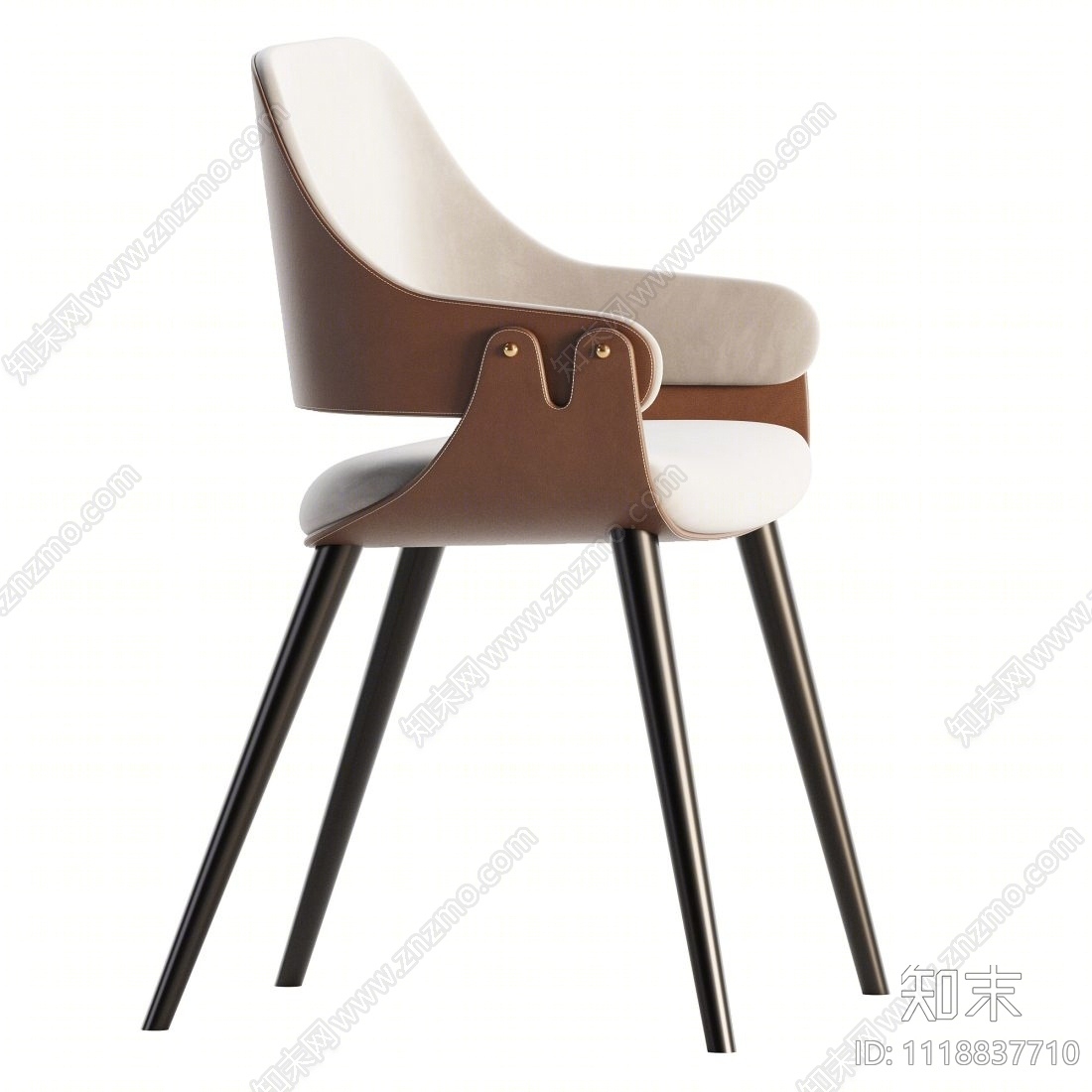 luxury现代单椅3D模型下载【ID:1118837710】