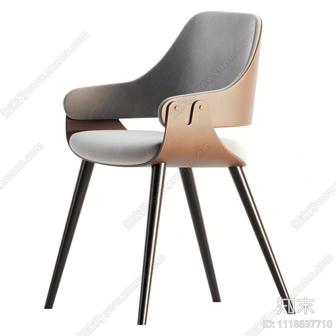 luxury现代单椅3D模型下载【ID:1118837710】