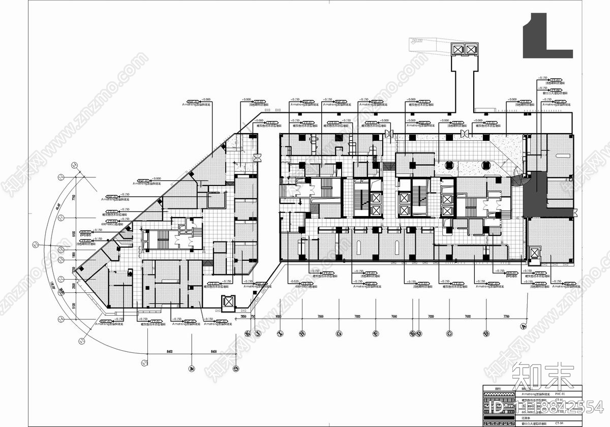 3000㎡口腔医院CAD设计施工图cad施工图下载【ID:1118842554】