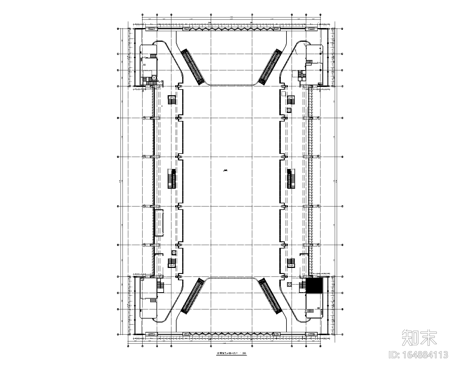 火车站站房幕墙施工图_玻璃铝板石材幕墙施工图下载【ID:164884113】