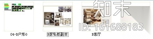 [厦门]简欧风情B户形一居室样板房装修设计施工图cad施工图下载【ID:161688183】