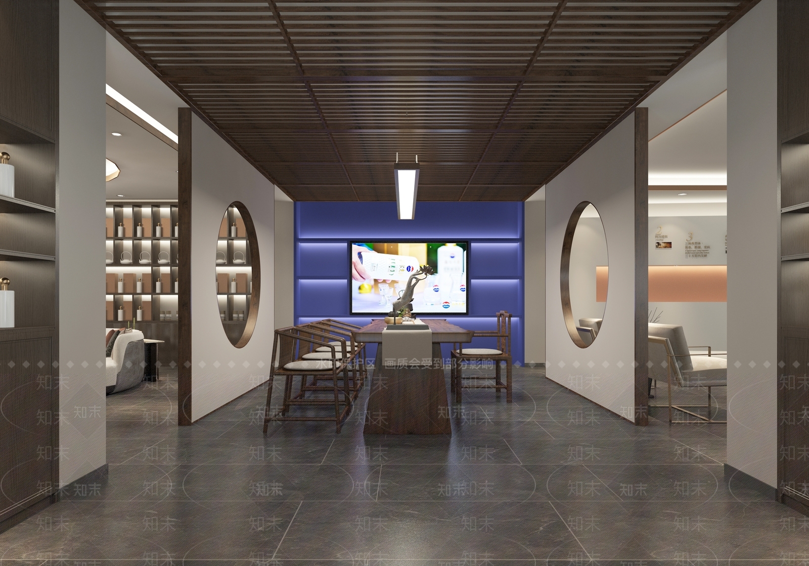 新中式烟酒店3D模型下载【ID:1118857357】