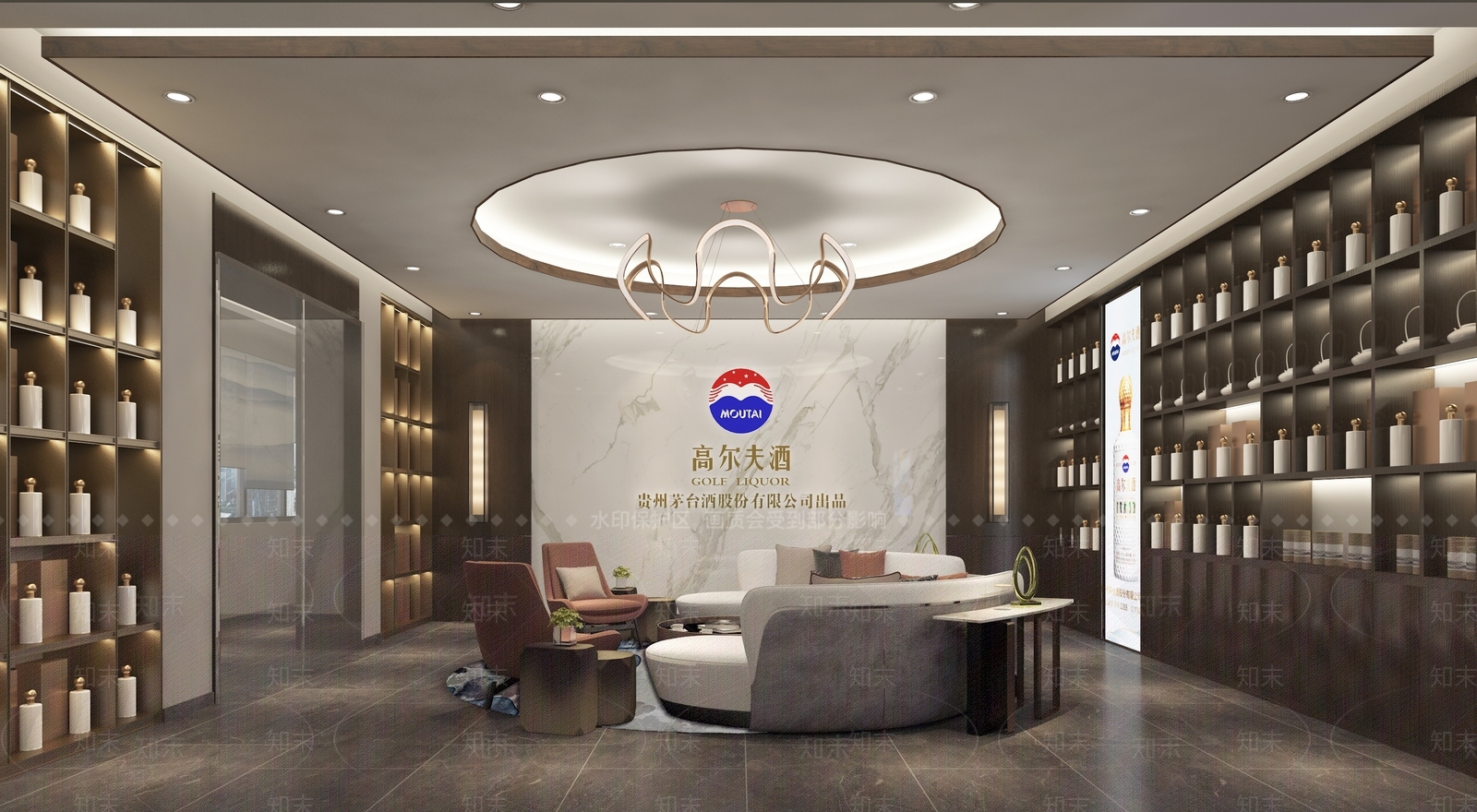 新中式烟酒店3D模型下载【ID:1118857357】