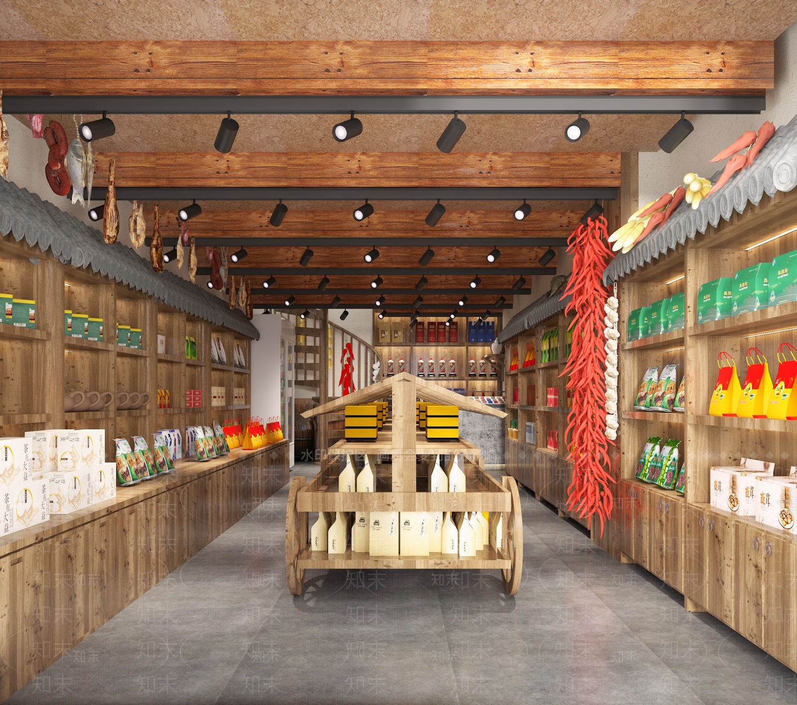 中式特产礼品店3D模型下载【ID:1119293181】
