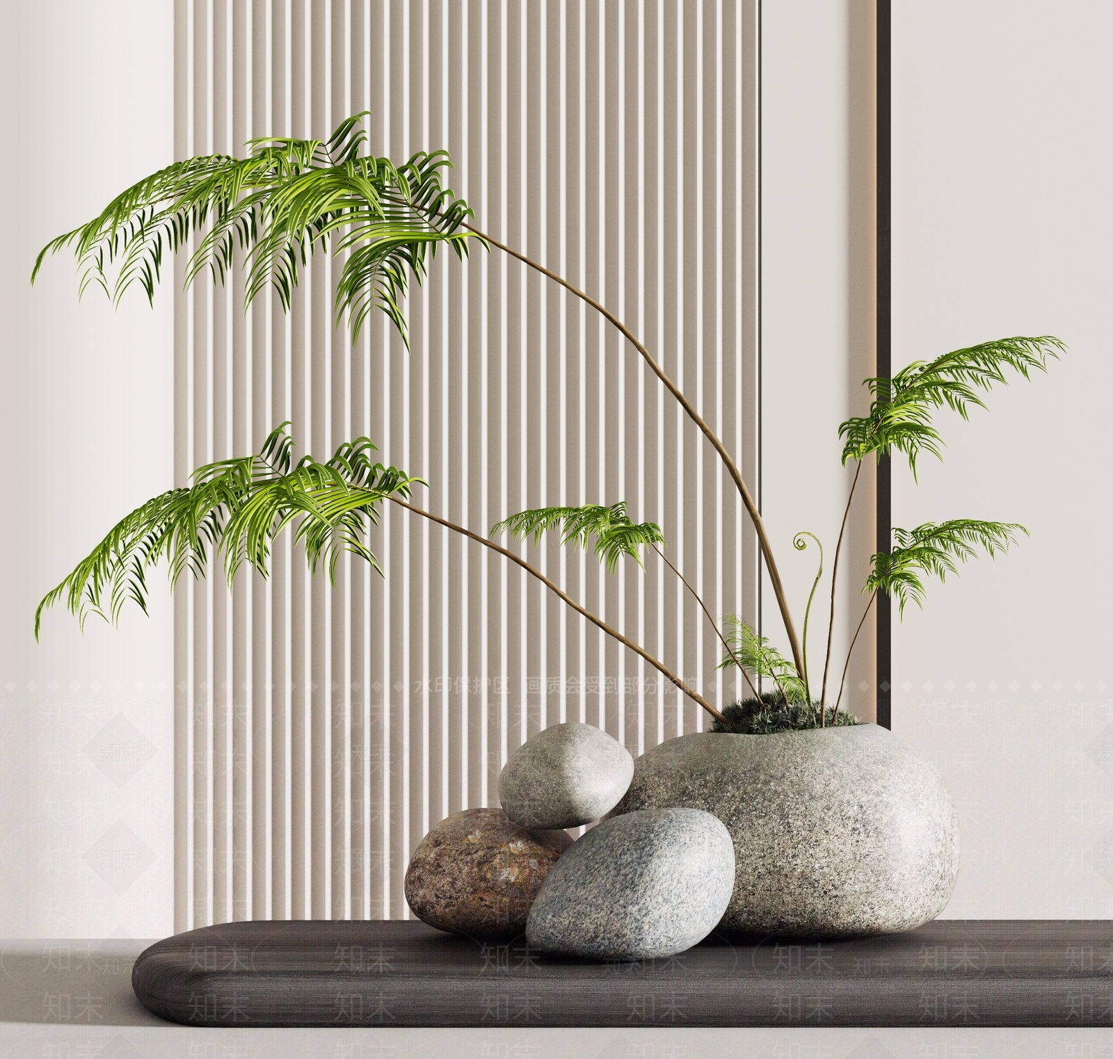 盆栽3D模型下载【ID:1118888485】