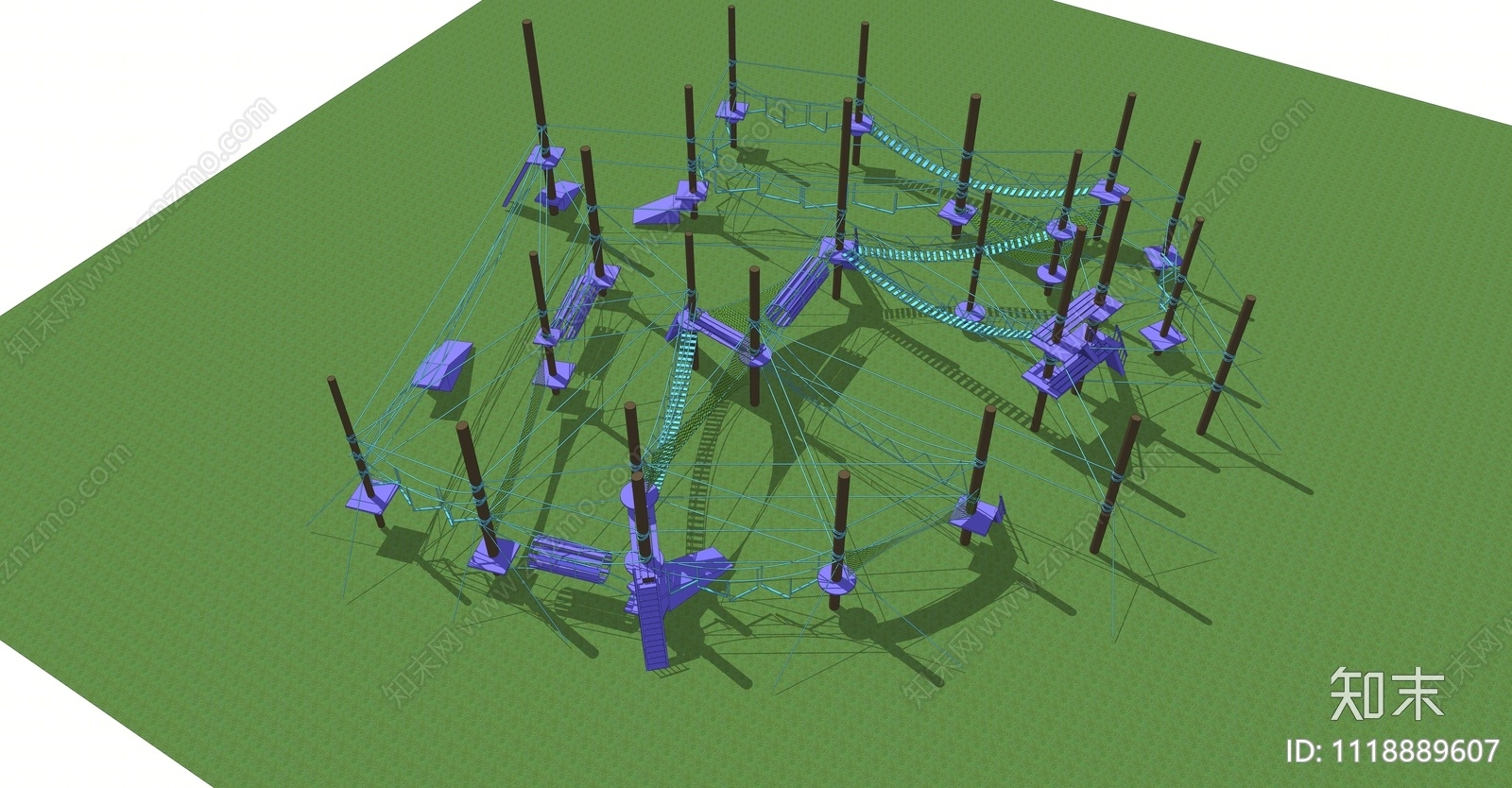儿童组合游乐设施SU模型下载【ID:1118889607】