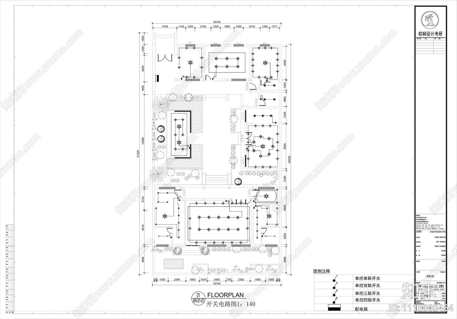 民宿室内建筑装修施工图施工图下载【ID:1118908464】