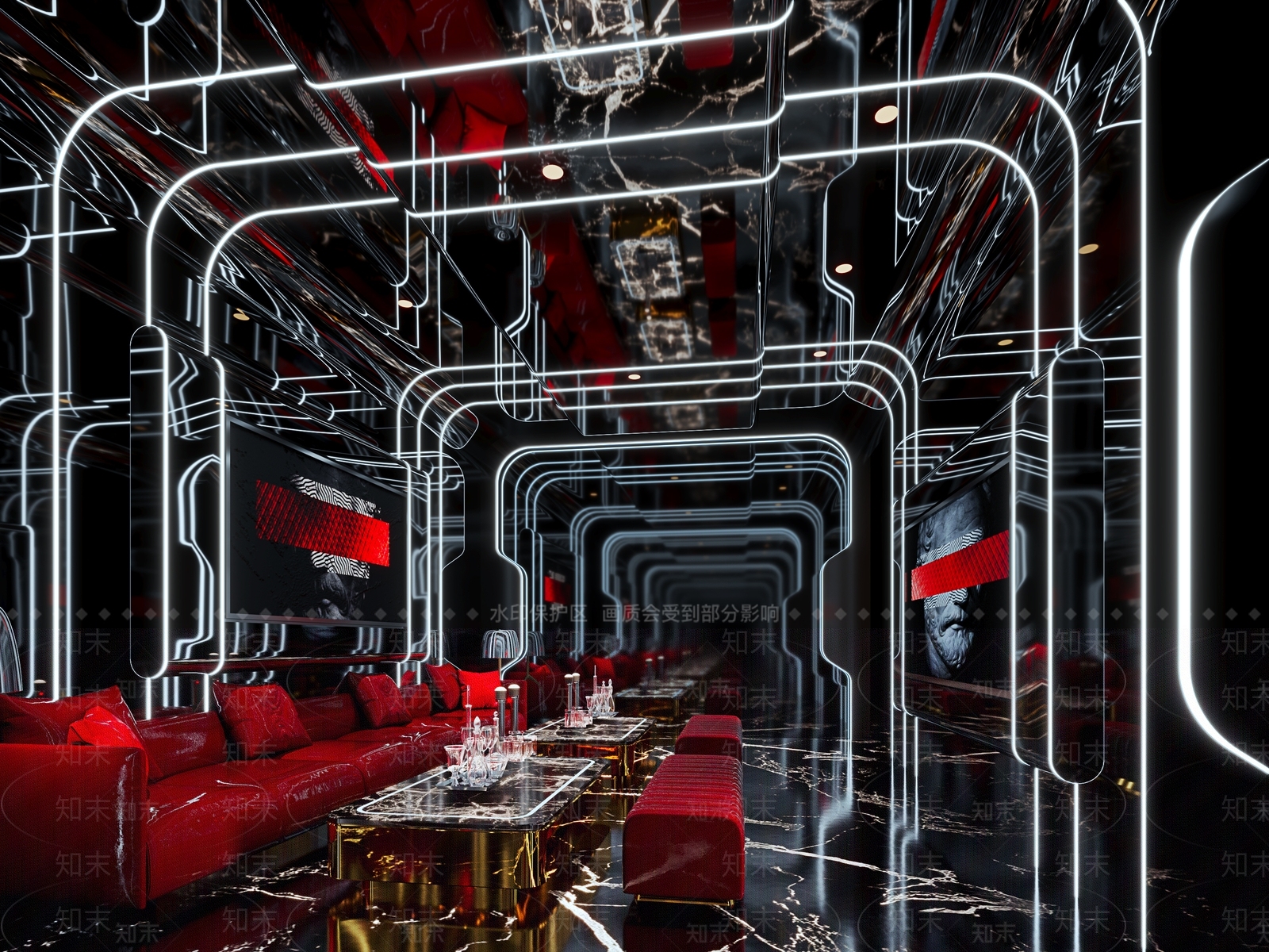 现代KTV包房3D模型下载【ID:1118918531】