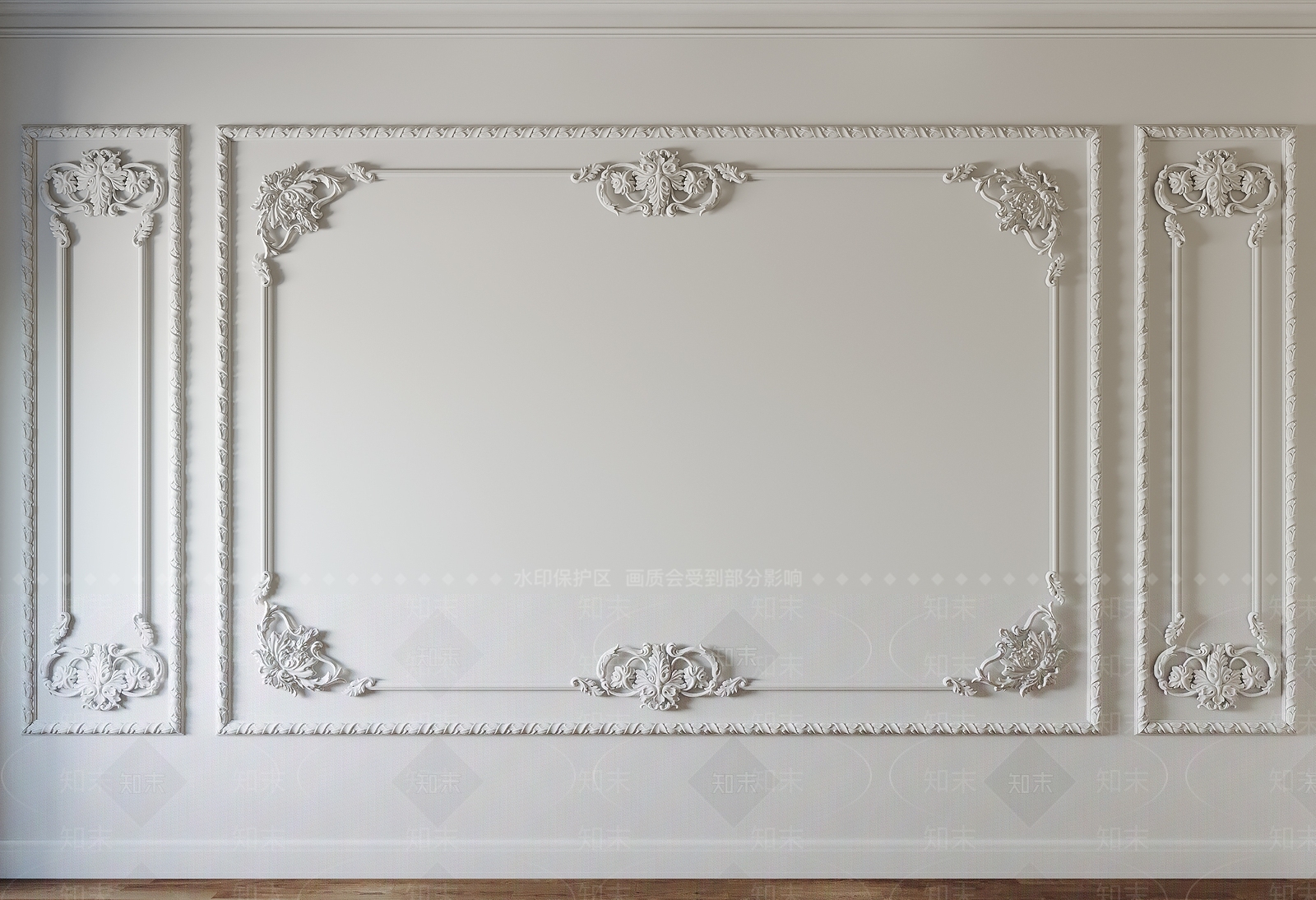 欧式雕花线条SU模型下载【ID:1119493250】