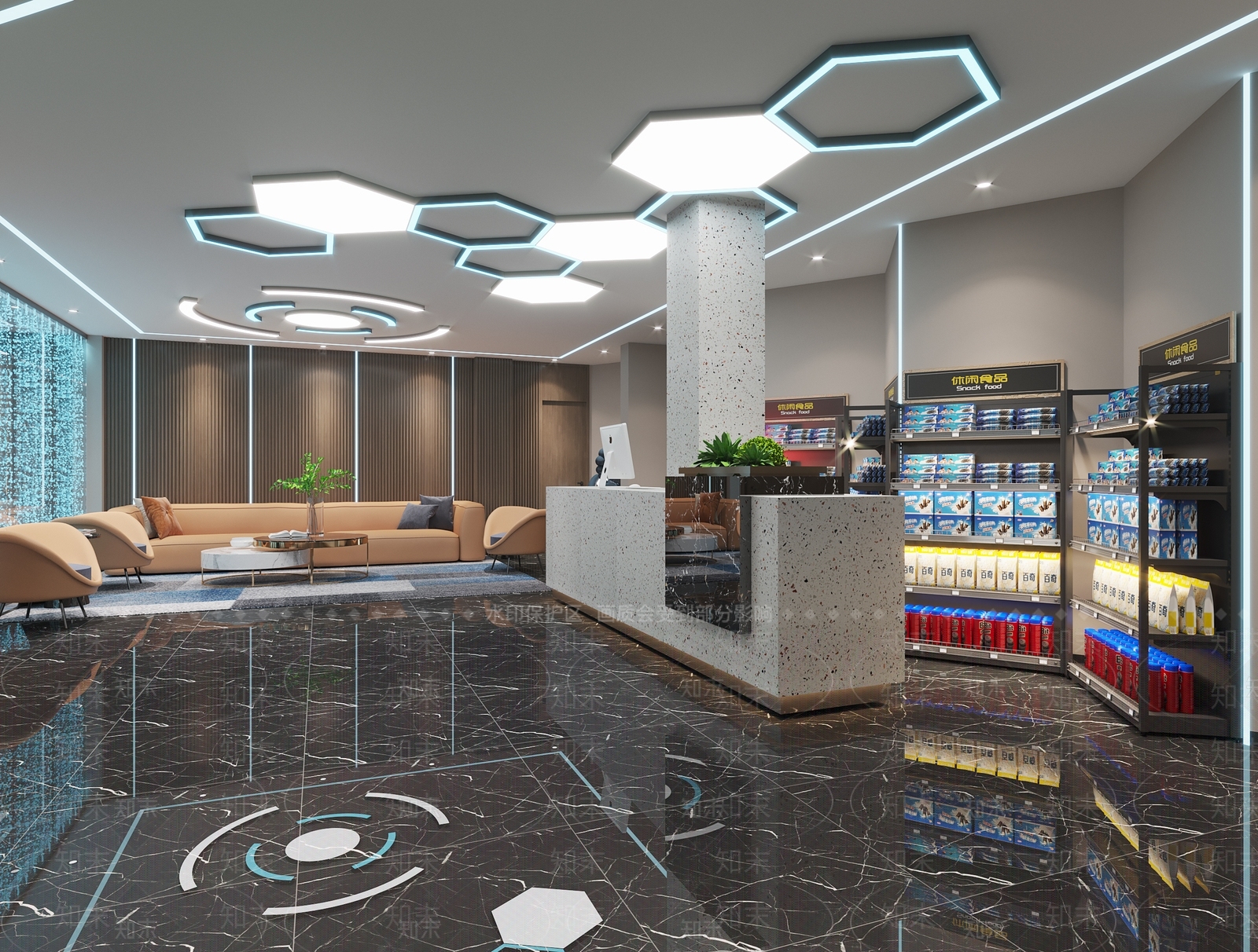 现代台球室3D模型下载【ID:1118924518】