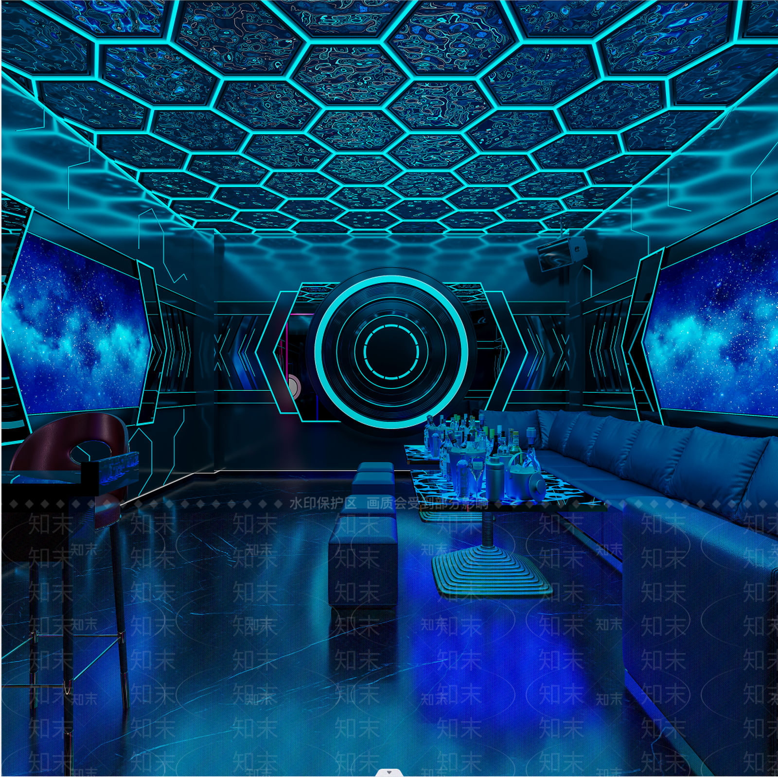 现代KTV包厢3D模型下载【ID:1118943086】