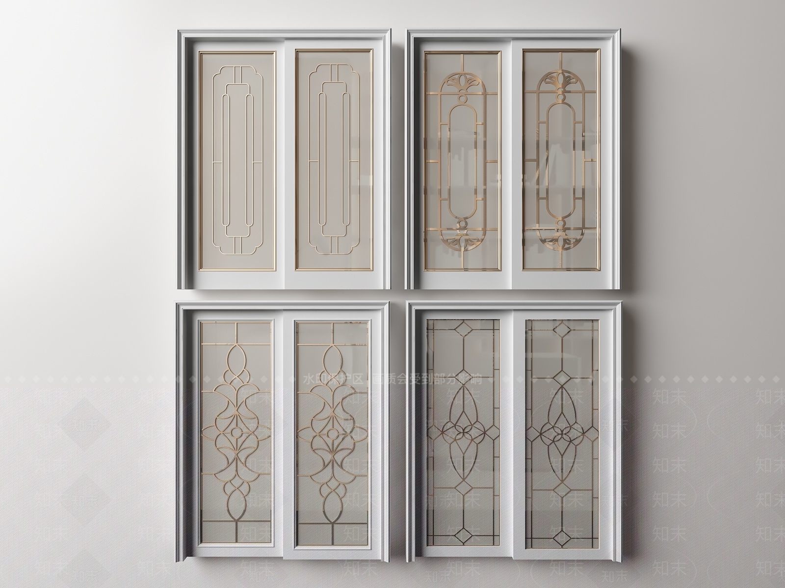 欧式推拉门SU模型下载【ID:1118981002】