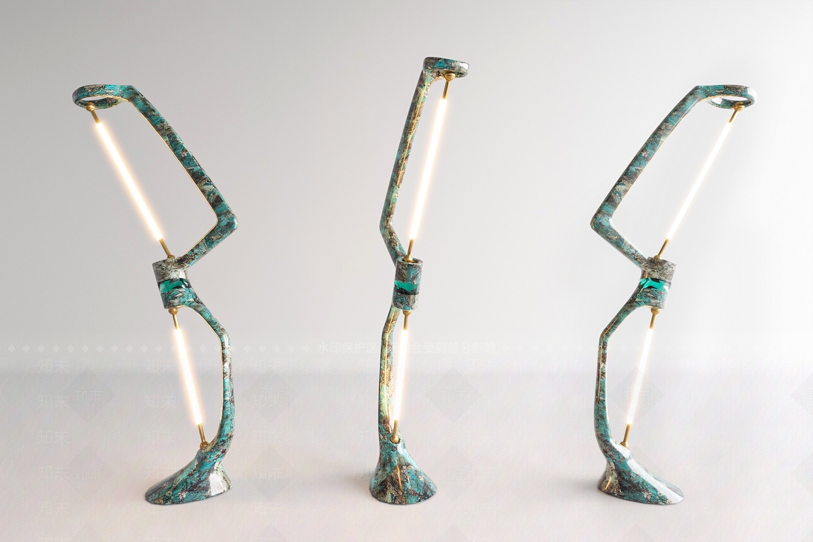 现代弓箭落地灯3D模型下载【ID:1118960119】