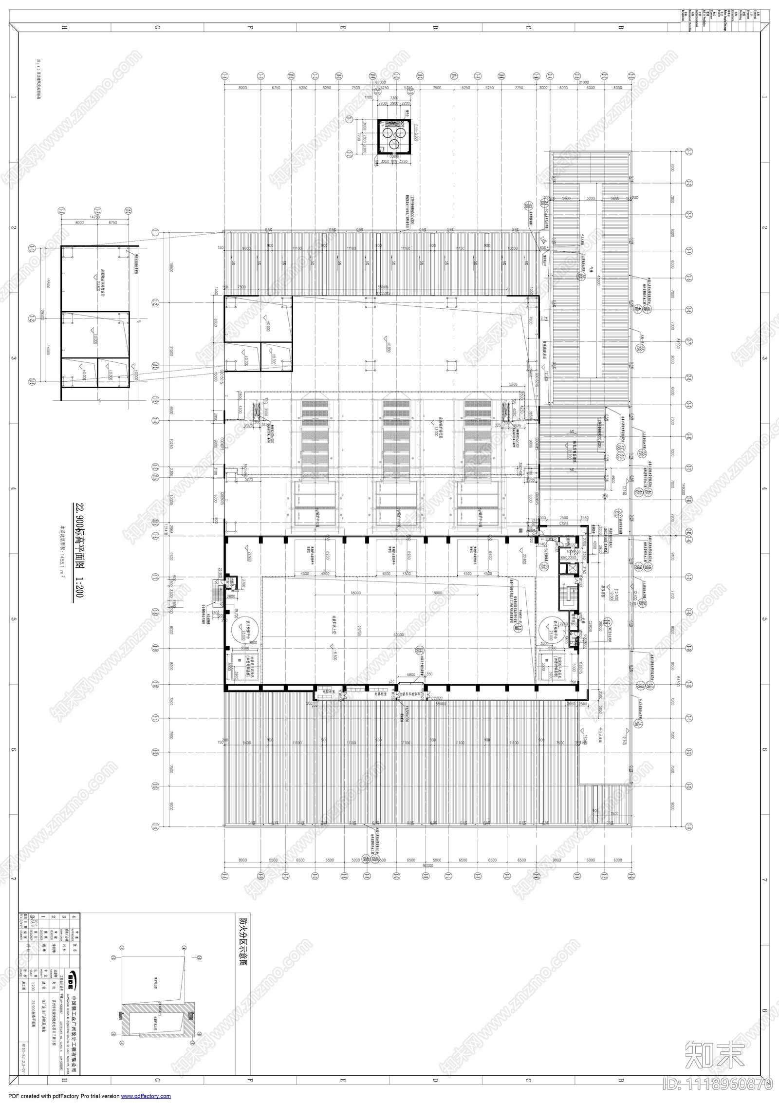 垃圾焚烧站建筑设计施工图cad施工图下载【ID:1118960870】