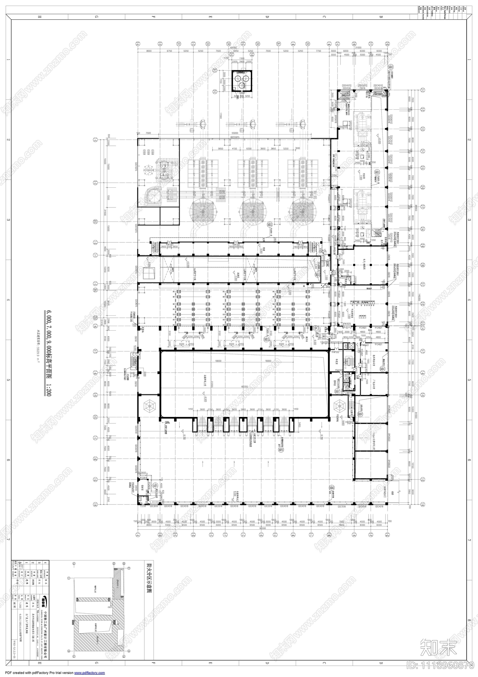 垃圾焚烧站建筑设计施工图cad施工图下载【ID:1118960870】