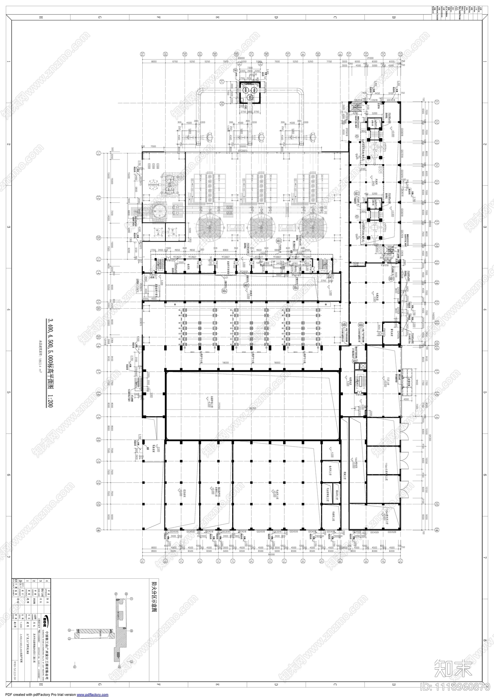 垃圾焚烧站建筑设计施工图cad施工图下载【ID:1118960870】