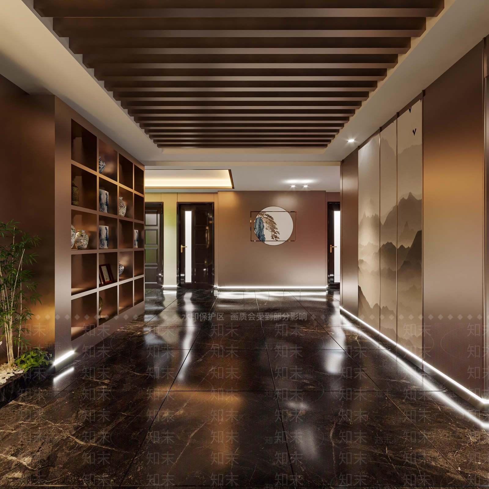 新中式过道3D模型下载【ID:1118961023】