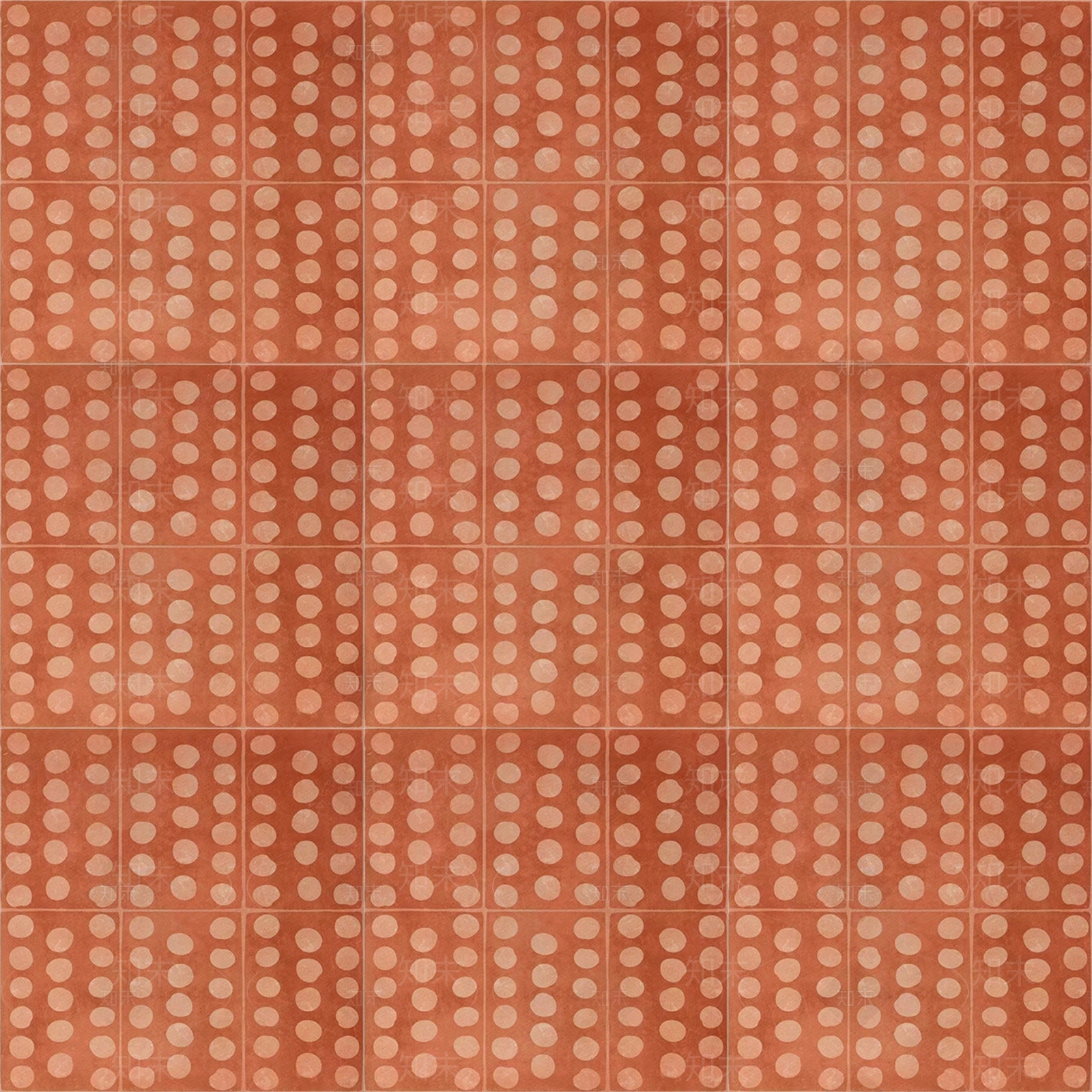 复古格子喀什棕色椭圆仿古砖贴图下载【ID:1118962199】