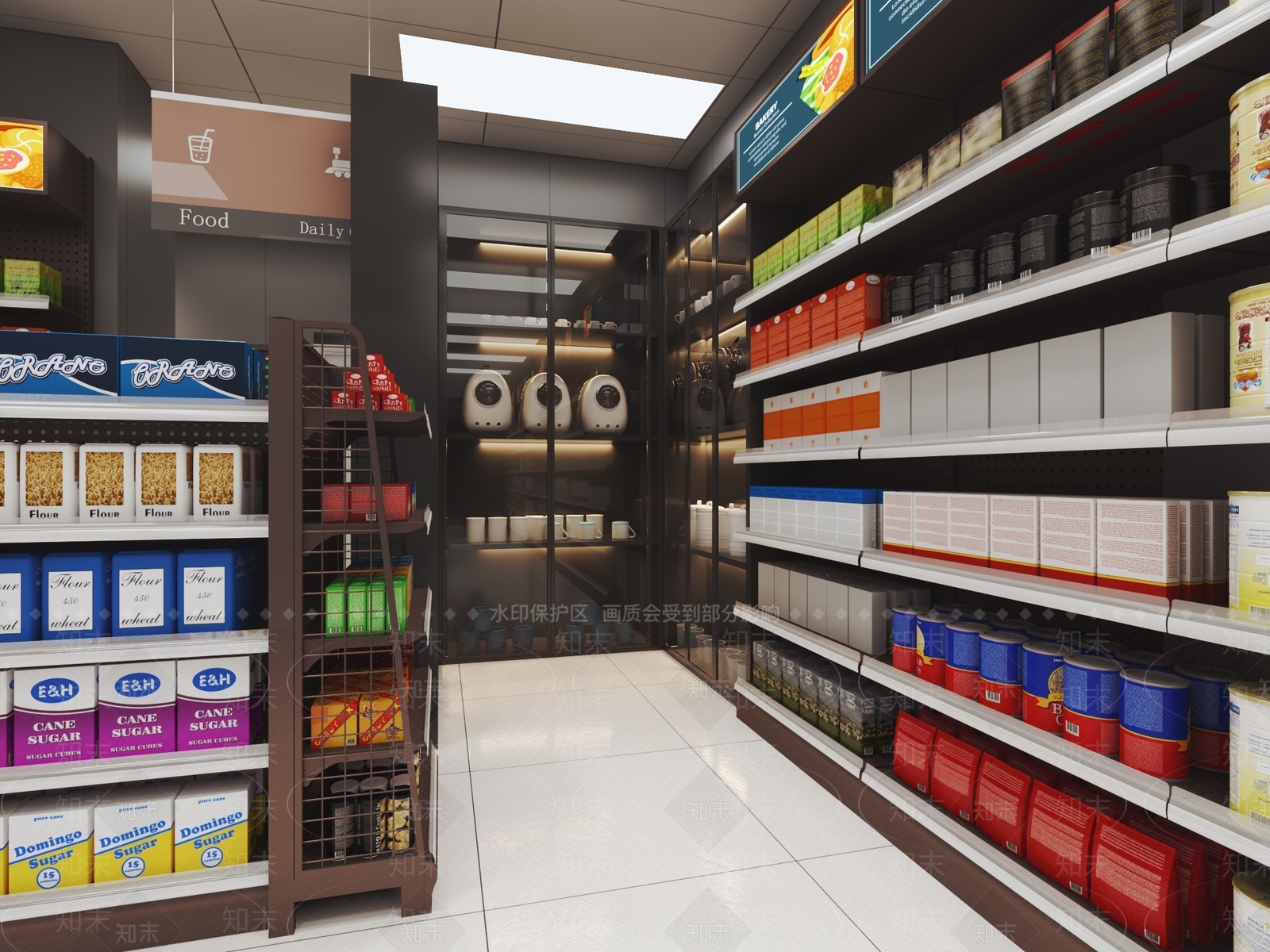 现代超市3D模型下载【ID:1118966923】