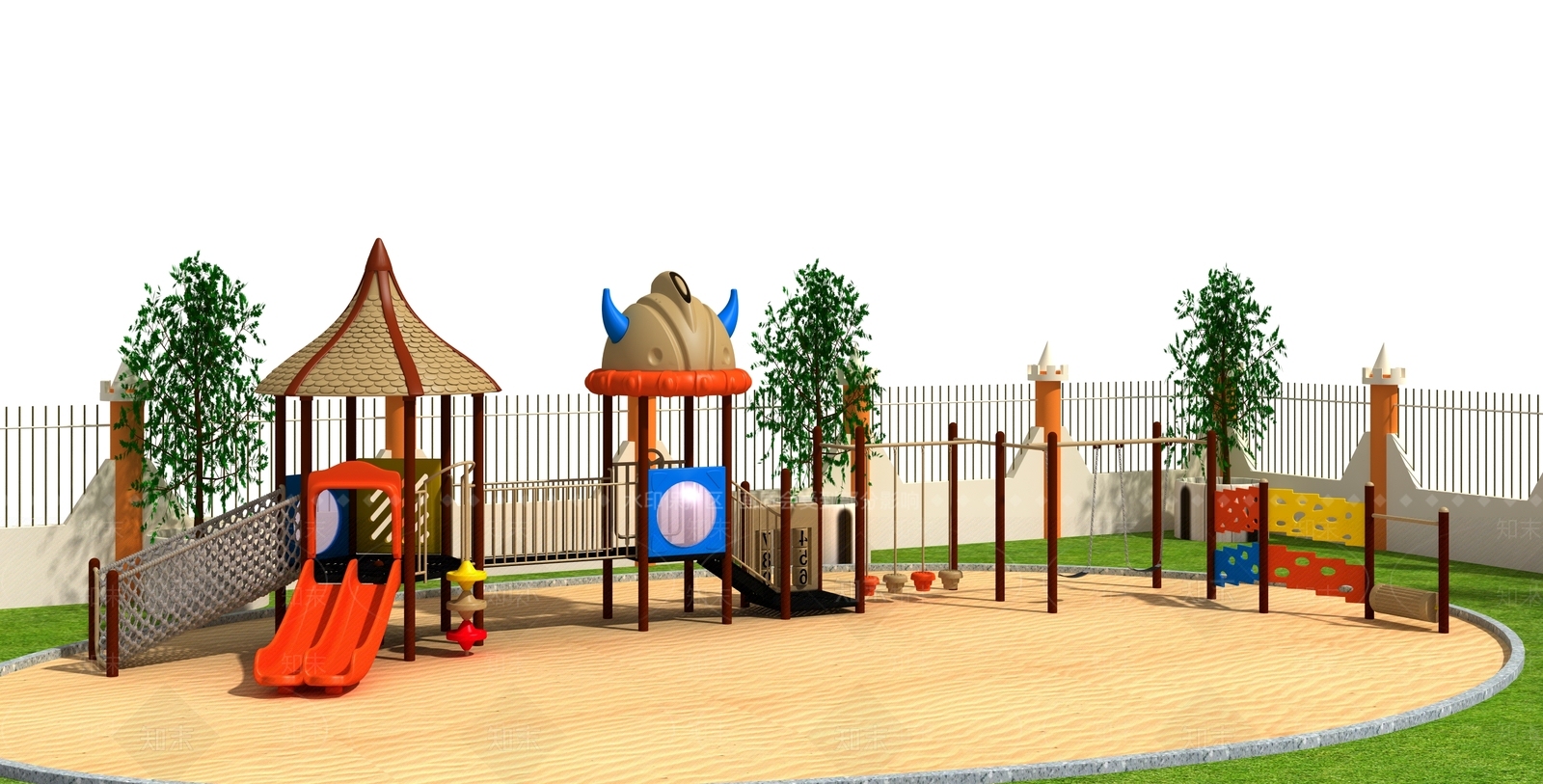 滑梯3D模型下载【ID:1118981811】