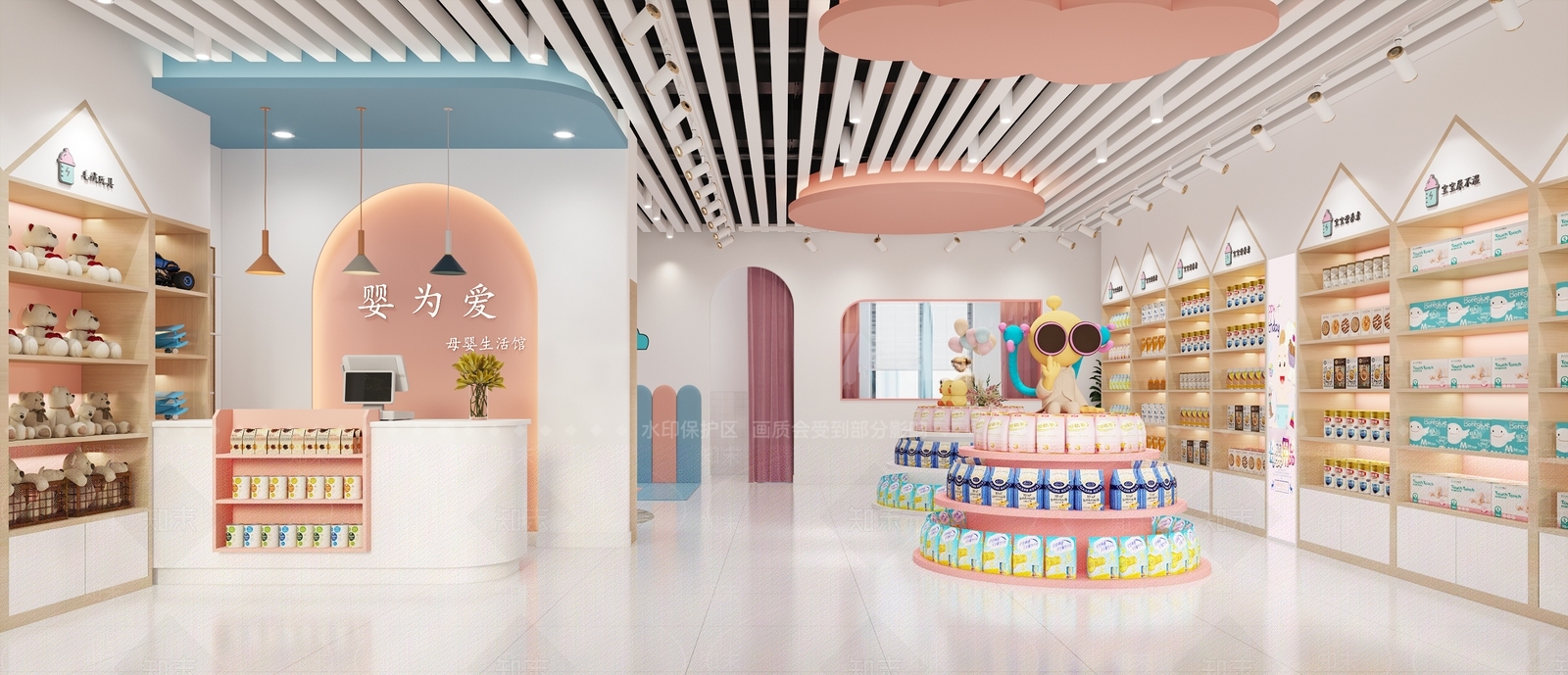 现代母婴店3D模型下载【ID:1118991034】