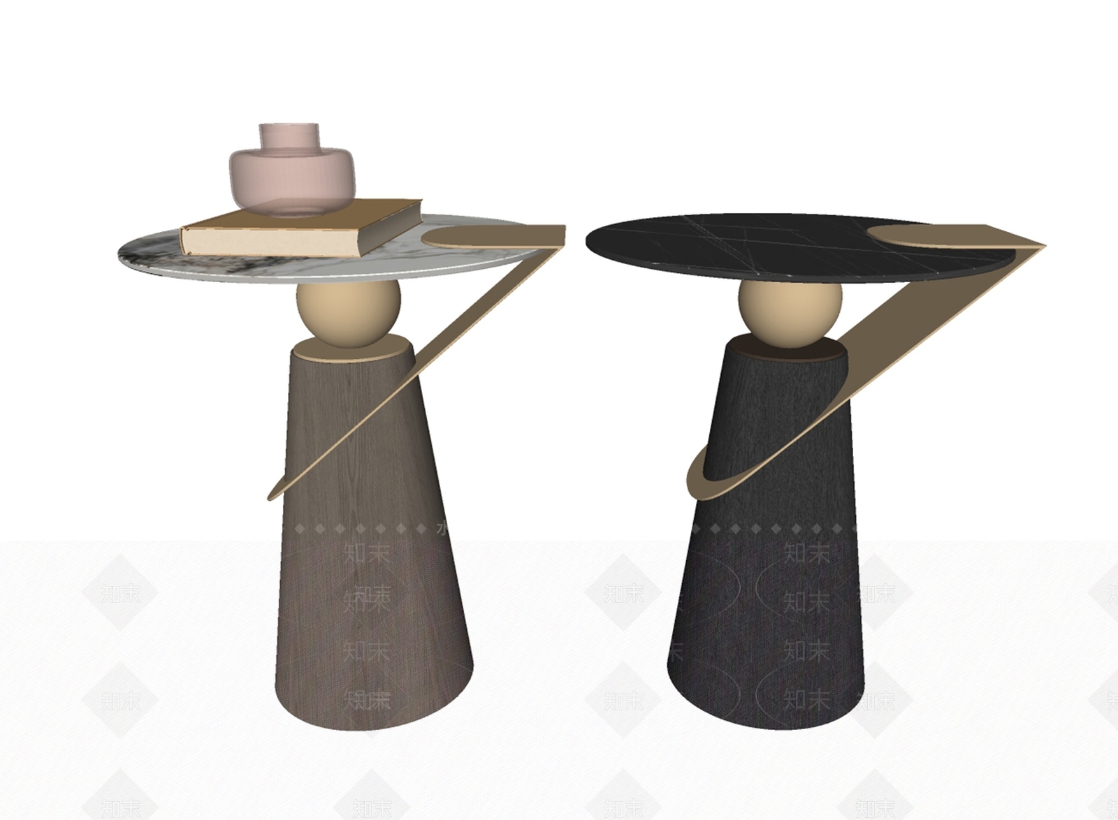 现代边几角几SU模型下载【ID1118997146】_知末su模型网