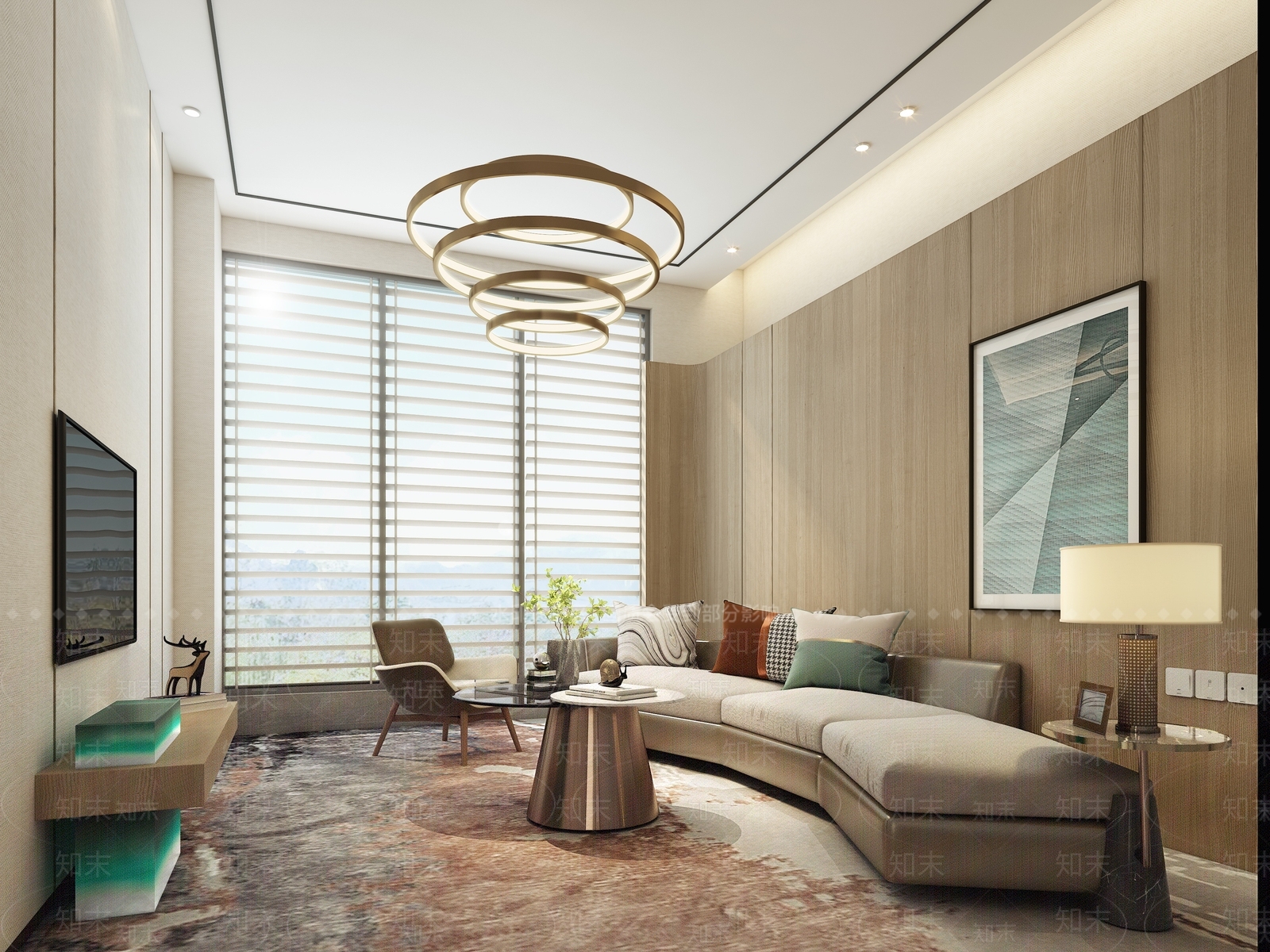 现代VIP接待室3D模型下载【ID:1119005633】