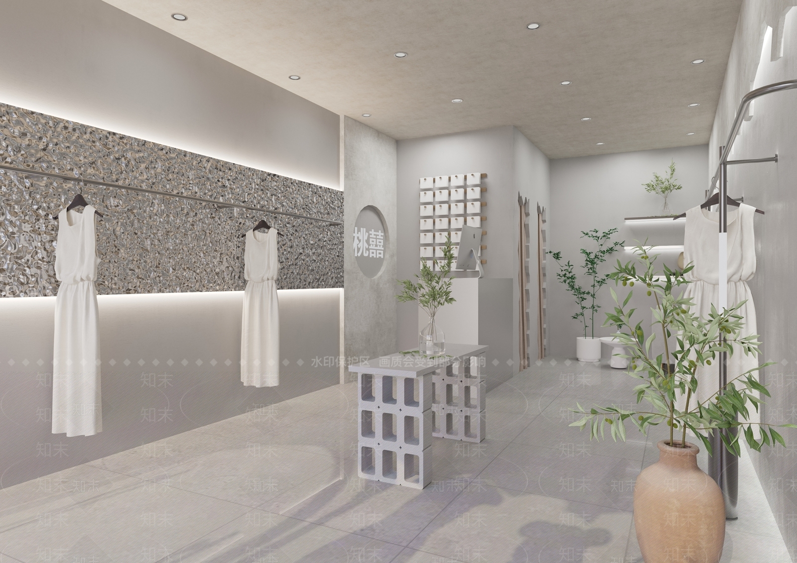 现代服装店3D模型下载【ID:1119014057】