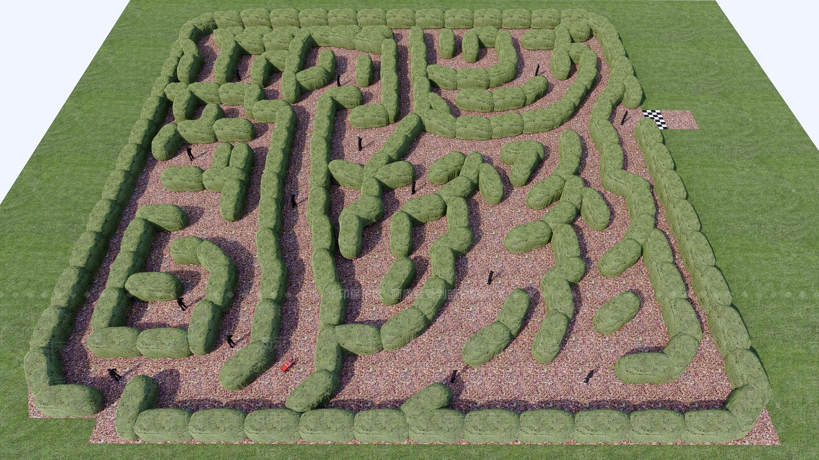 现代儿童迷宫SU模型下载【ID:1119016076】