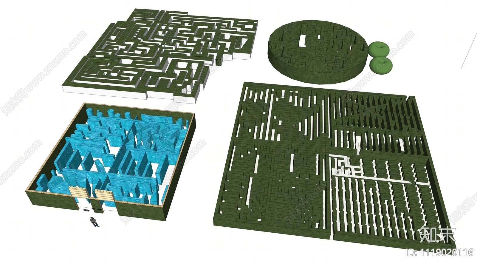 现代儿童迷宫SU模型下载【ID:1119020116】