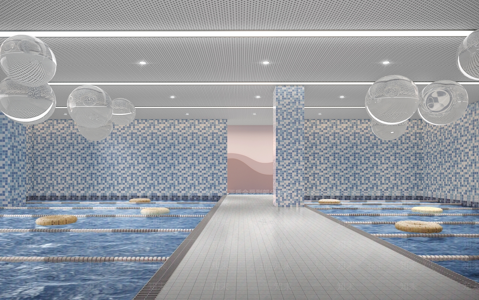 现代简约儿童游泳馆3D模型下载【ID:1119026825】