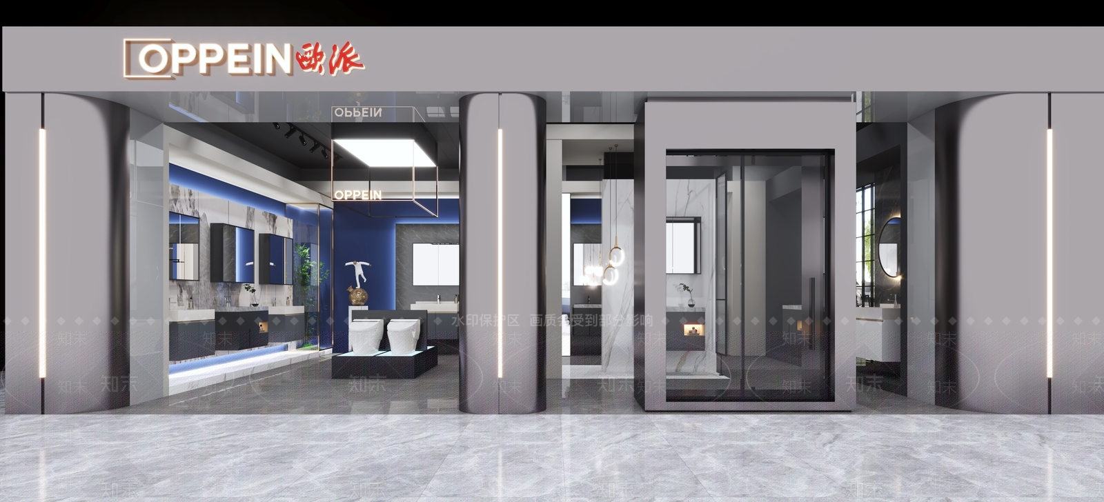 现代卫浴店3D模型下载【ID:1119033369】