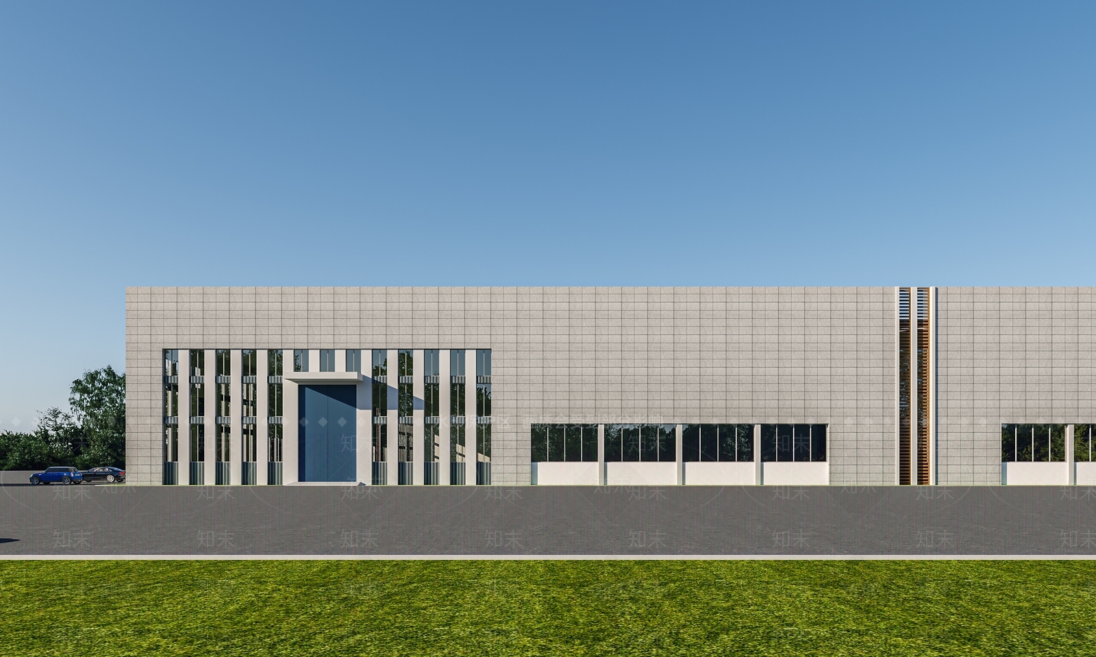 现代工业厂房3D模型下载【ID:1119044618】